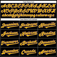 Load image into Gallery viewer, Custom Black Yellow-Purple 3D Pattern Design Rave Tree With Eye Authentic Baseball Jersey