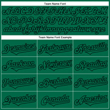 Load image into Gallery viewer, Custom Kelly Green Black 3D Pattern Design Rave Halloween Pumpkin Authentic Baseball Jersey