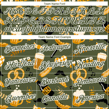 Load image into Gallery viewer, Custom Olive White 3D Pattern Design Oktoberfest Beer Festival Performance T-Shirt