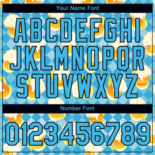 Load image into Gallery viewer, Custom Sky Blue Black 3D Pattern Design Beer Performance T-Shirt