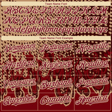 Load image into Gallery viewer, Custom Old Gold Crimson-City Cream 3D Pattern Design Flame Authentic Baseball Jersey