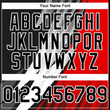 Load image into Gallery viewer, Custom Black Red-White 3D Pattern Design Geometric Shape Authentic Baseball Jersey