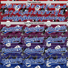 Load image into Gallery viewer, Custom Red Royal-White 3D Pattern Design American Eagle Authentic Baseball Jersey