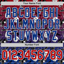 Load image into Gallery viewer, Custom Red Royal-White 3D Pattern Design American Eagle Authentic Baseball Jersey