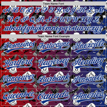 Load image into Gallery viewer, Custom Red Royal-White 3D Pattern Design American Eagle Authentic Baseball Jersey