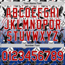 Load image into Gallery viewer, Custom White Red-Royal 3D Pattern Design American Eagle Authentic Baseball Jersey