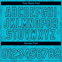 Load image into Gallery viewer, Custom Lakes Blue Black 3D Pattern Design Food Pizza Performance T-Shirt