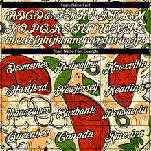 Load image into Gallery viewer, Custom City Cream Black 3D Pattern Design Food Pizza Performance T-Shirt