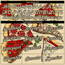 Load image into Gallery viewer, Custom City Cream Black 3D Pattern Design Food Pizza Performance T-Shirt