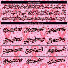 Load image into Gallery viewer, Custom Light Pink Medium Pink-Black 3D Pink Ribbon Breast Cancer Performance T-Shirt