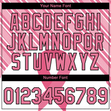 Load image into Gallery viewer, Custom Medium Pink Black-White 3D Pink Ribbon Breast Cancer Performance T-Shirt