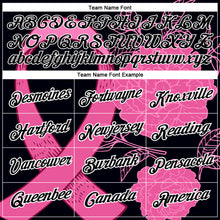Load image into Gallery viewer, Custom Black Pink-White 3D Pink Ribbon Breast Cancer Performance T-Shirt