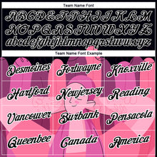 Load image into Gallery viewer, Custom Black Pink-White 3D Pink Ribbon Breast Cancer Performance T-Shirt