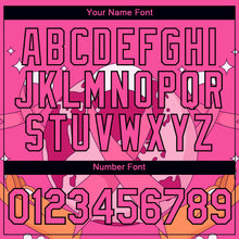 Load image into Gallery viewer, Custom Pink Black 3D Pink Ribbon Breast Cancer Performance T-Shirt