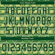 Load image into Gallery viewer, Custom Green City Cream 3D Pattern Design Dollar Banknote Money Theme Performance T-Shirt