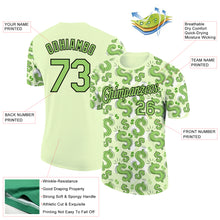 Load image into Gallery viewer, Custom Green Neon Green-Black 3D Pattern Design Dollar Sign Money Theme Performance T-Shirt
