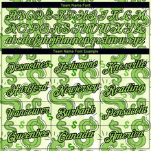Load image into Gallery viewer, Custom Green Neon Green-Black 3D Pattern Design Dollar Sign Money Theme Performance T-Shirt