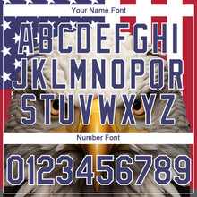 Load image into Gallery viewer, Custom White Royal-Red 3D American Flag And Eagle Performance T-Shirt