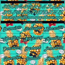 Load image into Gallery viewer, Custom Aqua Black 3D Pattern Design Hawaii Style Pineapple Performance T-Shirt