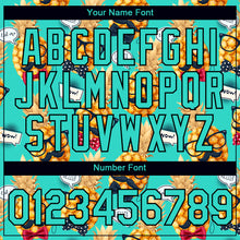 Load image into Gallery viewer, Custom Aqua Black 3D Pattern Design Hawaii Style Pineapple Performance T-Shirt