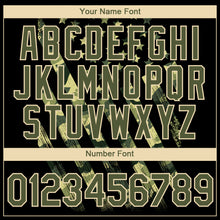 Load image into Gallery viewer, Custom Black Olive-City Cream 3D American Flag Performance T-Shirt