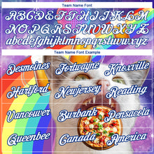 Load image into Gallery viewer, Custom Purple White-Royal 3D Pattern Design Rave Animal Cat Performance T-Shirt