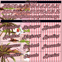 Load image into Gallery viewer, Custom Medium Pink Black-White 3D Hawaii Island Performance T-Shirt