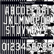 Load image into Gallery viewer, Custom Black White 3D Tropical Hawaii Palm Tree And Animal Flamingo Performance T-Shirt