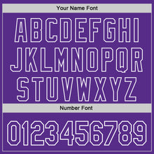 Load image into Gallery viewer, Custom Purple White 3D Pattern Design Rave Psychedelic Liquid And Skull Authentic Baseball Jersey