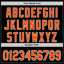 Load image into Gallery viewer, Custom Navy Orange-White 3D Pattern Design Rave Phoenix Authentic Baseball Jersey