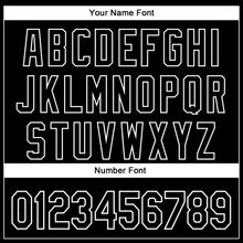 Load image into Gallery viewer, Custom White Black 3D Pattern Design Rave Dark Art Authentic Baseball Jersey