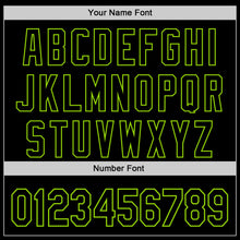 Load image into Gallery viewer, Custom Black Neon Green 3D Pattern Design Rave Animal Cat Authentic Baseball Jersey