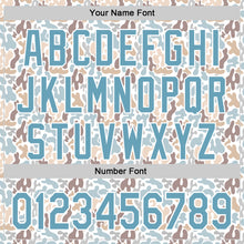 Load image into Gallery viewer, Custom White Shadow Blue 3D Pattern Design Abstract Spots Authentic Baseball Jersey