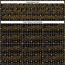 Load image into Gallery viewer, Custom Black Old Gold 3D Pattern Design Hearts Authentic Baseball Jersey