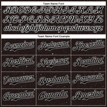 Load image into Gallery viewer, Custom Black White 3D Pattern Design Starry Sky Authentic Baseball Jersey