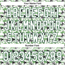 Load image into Gallery viewer, Custom White Green 3D Pattern Design Rodeo Cowboy Authentic Baseball Jersey