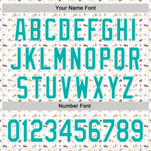 Load image into Gallery viewer, Custom White Aqua 3D Pattern Design Rodeo Cowboy Authentic Baseball Jersey