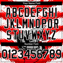 Load image into Gallery viewer, Custom Red Black-White 3D Pattern Design Knight Hero Art Authentic Baseball Jersey