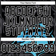 Load image into Gallery viewer, Custom Black White 3D Pattern Design Animal Shark Authentic Baseball Jersey