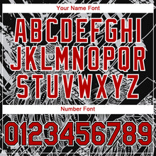 Load image into Gallery viewer, Custom Black Red-White 3D Pattern Design Animal Eagle Authentic Baseball Jersey