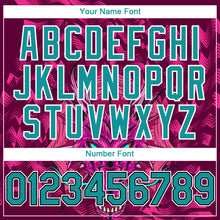 Load image into Gallery viewer, Custom Crimson Teal-Black 3D Pattern Design Animal Dragon Authentic Baseball Jersey