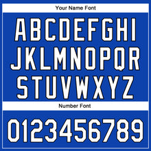 Load image into Gallery viewer, Custom Thunder Blue White-Black 3D Pattern Design Football Helmet And Animal Claw Authentic Baseball Jersey