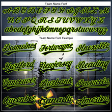 Load image into Gallery viewer, Custom Gray Black-Neon Green 3D Pattern Halloween Authentic Baseball Jersey