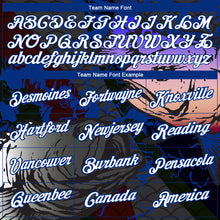 Load image into Gallery viewer, Custom Black White-Royal 3D Pattern Design Fish Performance T-Shirt