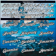 Load image into Gallery viewer, Custom Light Blue White-Black 3D Pattern Design Fishing Performance T-Shirt