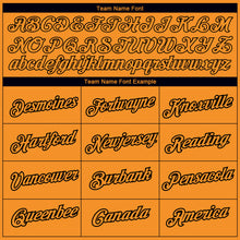 Load image into Gallery viewer, Custom Bay Orange Black 3D Pattern Design Fishing Fish Hook Performance T-Shirt