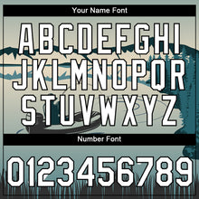 Load image into Gallery viewer, Custom Shadow Blue White-Black 3D Pattern Design Fishing Performance T-Shirt