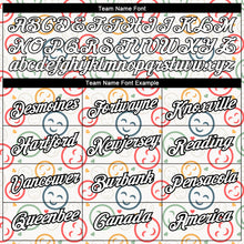 Load image into Gallery viewer, Custom White Black 3D Pattern Design Smile Emoji Performance T-Shirt