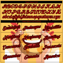 Load image into Gallery viewer, Custom Yellow Red-Black 3D Pattern Design Smile Emoji Performance T-Shirt