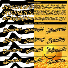 Load image into Gallery viewer, Custom Yellow Black-White 3D Pattern Design Smile Emoji Performance T-Shirt